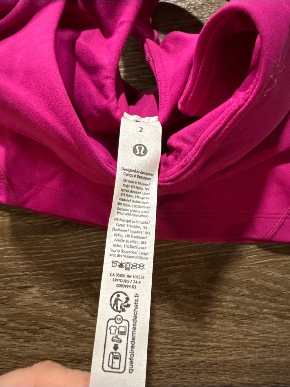 NWT Lululemon Align Tank Top *Light Support, A/B Cup Ripened Raspberry - Picture 5 of 7